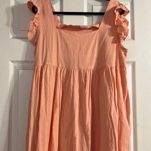 HYFVE dress. Peach. Babydoll cut. Size L.